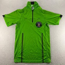 Maglia Arbitro US Soccer Federation 2021 Verde Manica Corta Zip Collo Uomo Med