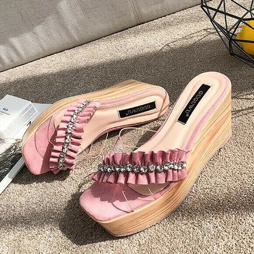 Sandali eleganti sabot zeppa