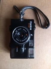 KONICA POP BLACK VINTAGE CAMERA HEXANON F4 36mm LENS