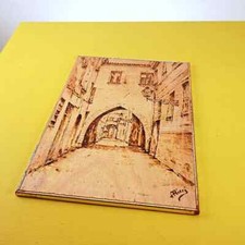 disegno su legno con