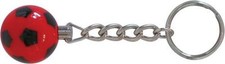 PORTACHIAVE PALLA DA CALCIOBALILLA 25 mm ROSSA/NERA - BILIARDINO - CALCETTO