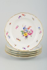 Meissen, set di cinque piatti