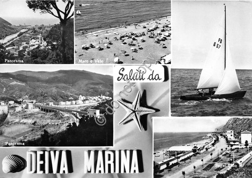 Cartolina postcard saluti - -,