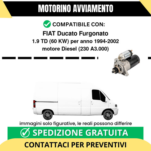 Motorino avviamento fiat - avviamento,