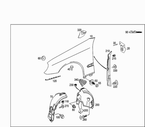 Mercedes w211 rivestimento - e,
