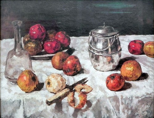 Dipinto olio carl schuch - ad,