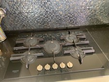 Piano cottura da Incasso ,75 cm ,a metano ,5 Bruciatori - Nero