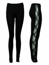 Leggings donna pizzo pannello