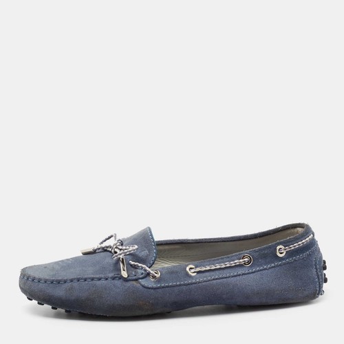 Mocassini guida tods blu - da,