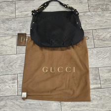 Borsa Gucci nera GG tela e
