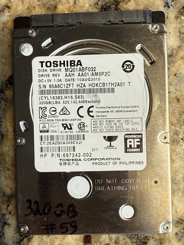 Testato toshiba mqo1abf032 - toshiba,