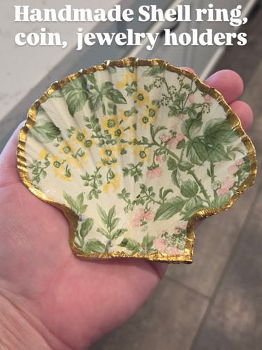 Portagioie decopage shell - portagioie,
