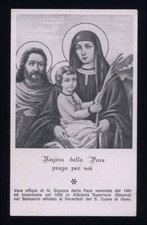 santino-holy card MARIA REGINA DELLA PACE-ALBISOLA SUPERIORE