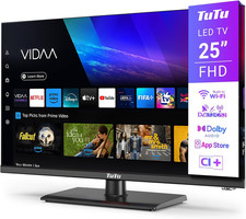 Smart TV 25 Pollici (64 Cm) Full HD LED Televisori Con Wi-Fi, Triplo Tuner (DVB-
