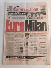 Calcio CORRIERE DELLO SPORT 25.5.1989 MILAN Coppa dei Campioni