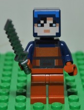 Lego Minifigura Minecraft Hex min085 con spada daga set 21163 anno 2020