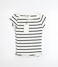 T-shirt donna Zara bianca a