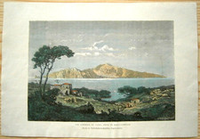 1875 Reclus print CAPRI FROM