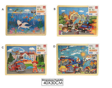 Puzzle in legno per Bambini 48