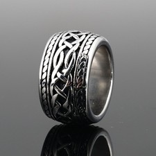 Anello a fascia uomo acciaio