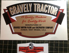 Adesivo Gravely Tractor D e L