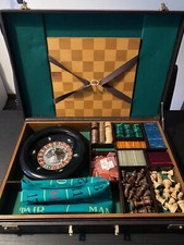 Dal Negro Set Completo Casinò Vintage Roulette Scacchi Dama Poker
