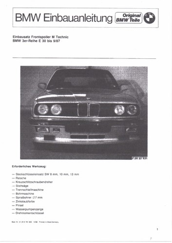 Bmw e30 eba pacchetto - eba, m