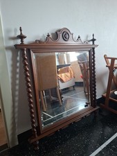 Specchio antico intarsiato