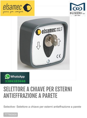 Selettore chiave elsamec - selettore, a