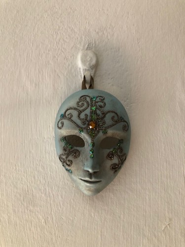Maschera veneziana con gancio - con,