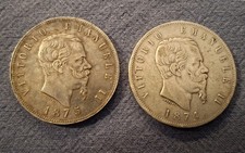 5 lire argento 2 monete anno