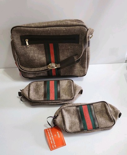 Vtg 70s 80s canvas - canvas, stripe