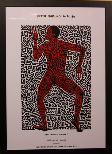 Keith haring into poster - "into,