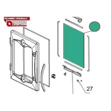 LA NORDICA - 7026102 - Vetro ricambio interno fuoco CUCINOTTA 