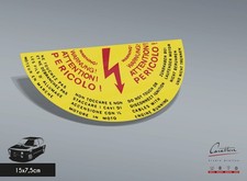 ADESIVO ACCENSIONE FIAT AUTOBIANCHI ABARTH | 15x7,5 cm