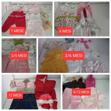 Pacchetto Abbigliamento Bambina + 40 Articoli Tra Vestiti Estivo Inver 1-21 Mesi