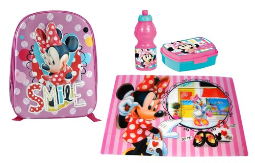 Set zainetto scuola minnie - set,
