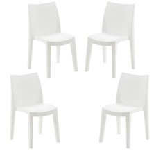 SET 4 SEDIE LADY IMPILABILE DA