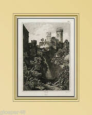 1836: NEPI, Veduta -VITERBO-LAZIO.Antica Stampa.AUDOT..