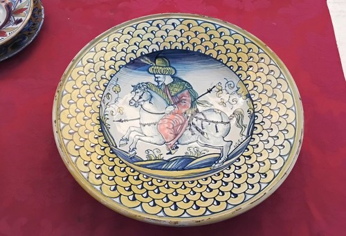 Antico piatto maiolica lustro - antico,