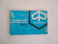 VESPA 125 Et3 Primavera Manuale Uso Manutenzione Piaggio Originale Usato_no Px 
