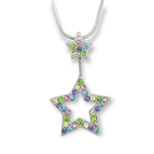 Two stars pendant made - two, with