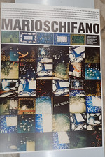 MANIFESTO MOSTRA DI TAPPETI DI MARIO SCHIFANO Roma 1984