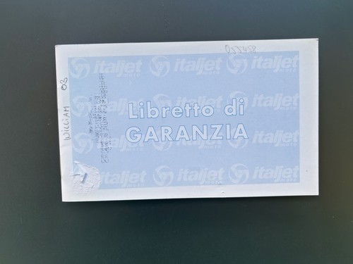 Libretto manutenzione italjet - libretto,