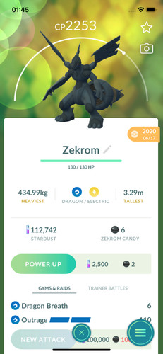 Zekrom lv20 fortunato - (2020),