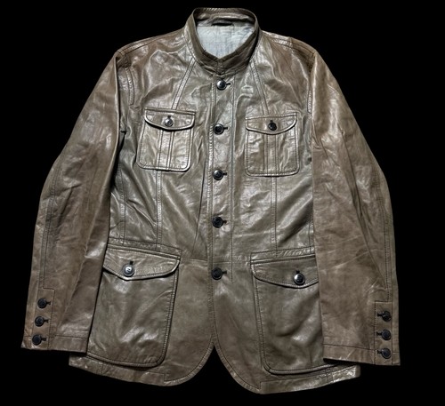 Giacca pelle uomo armani - pelle,