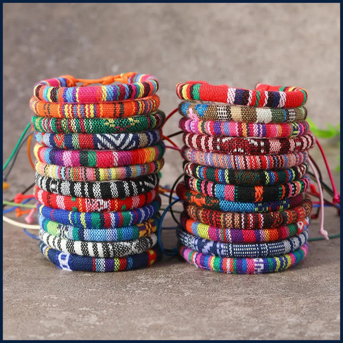 Set bracciali tessuto - set, 24