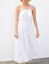 Zara Maxi Abito Ricamato