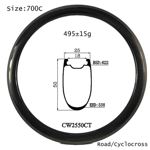 Cerchi 700c 25x50mm clincher - cerchi,