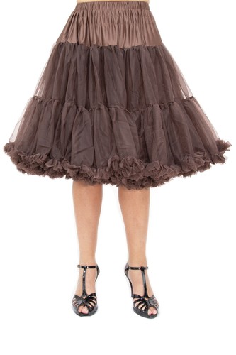 Gonna sottoveste choc marrone - choc,